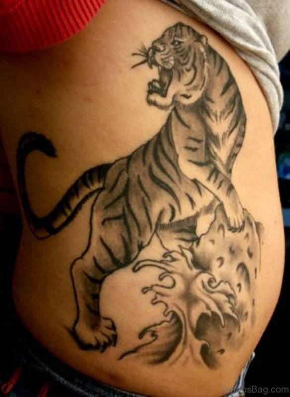 Grey Tiger Tattoo 