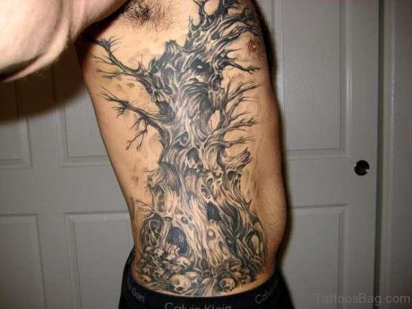 Grey Tree Tattoo 