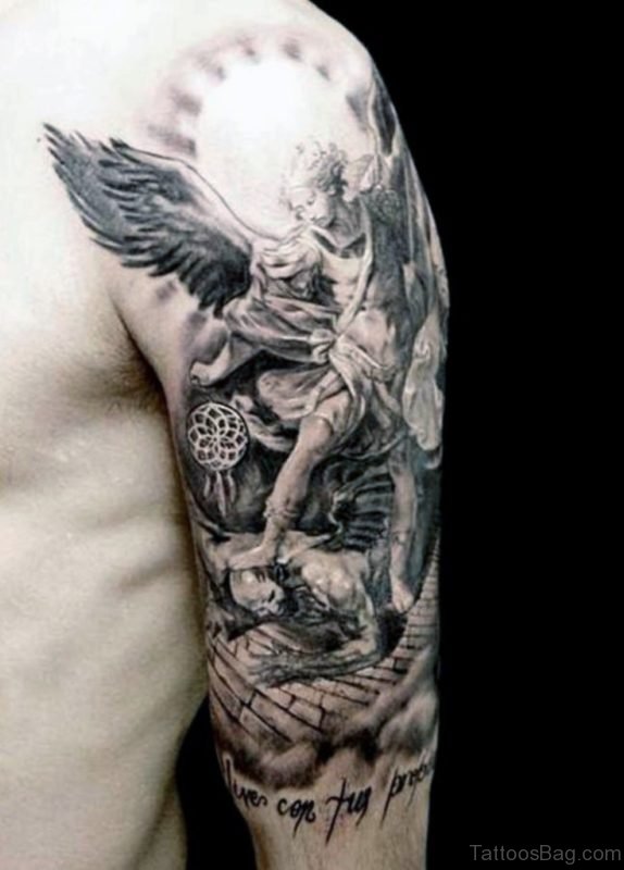  Angel Tattoo On Shoulder 