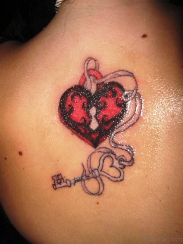 Heart And Key Tattoo