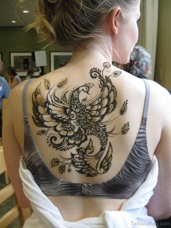 Henna Bird Tattoo