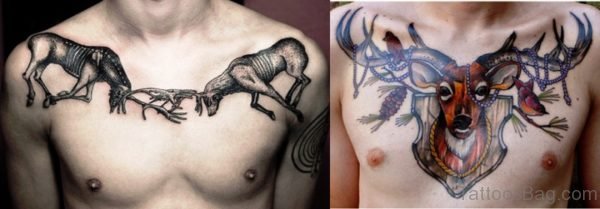 Image Of Buck Tattoos On Chest