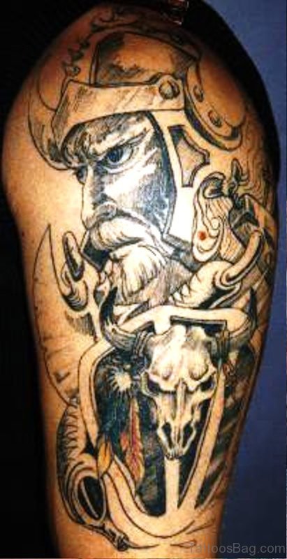 Image Of Viking Tattoo On Shoulder