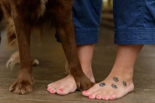 Impressive Paw Print Tattoo