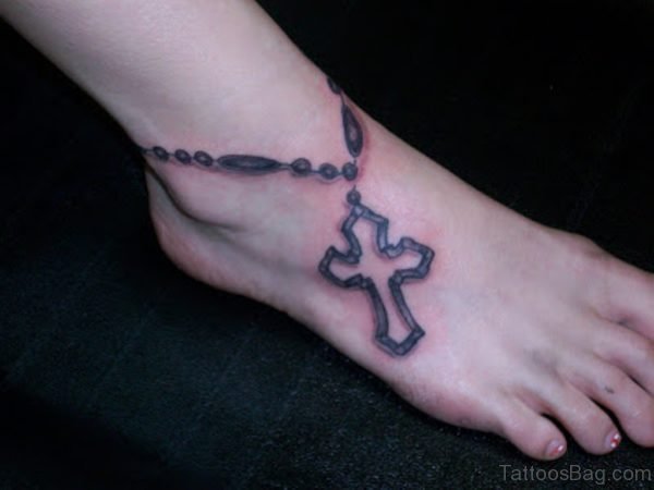Impressive Rosary Tattoo Design