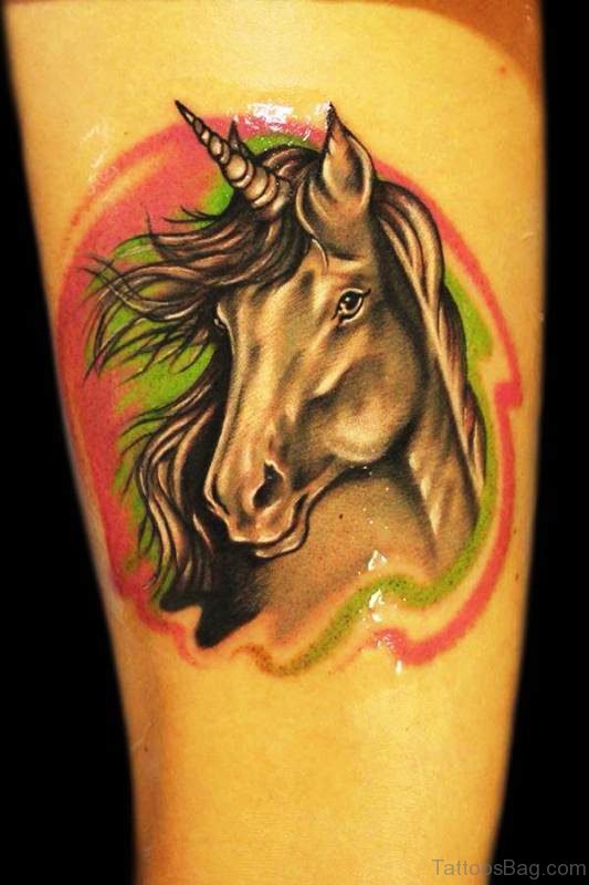 Impressive Unicorn Tattoo On Arm