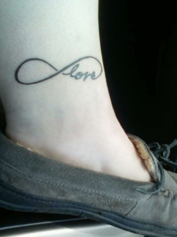 Infinity Symbol Tattoo For Ankle