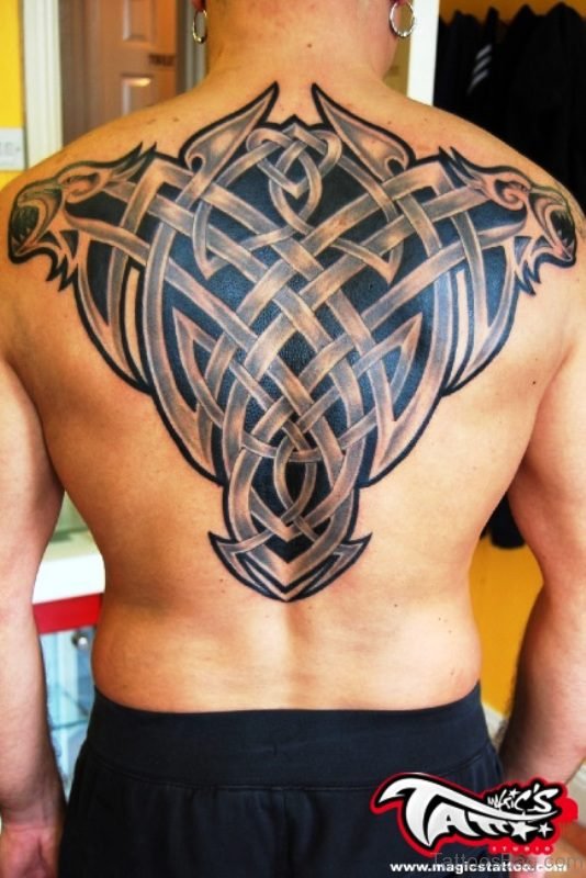 Irish Celtic Tattoo On Back