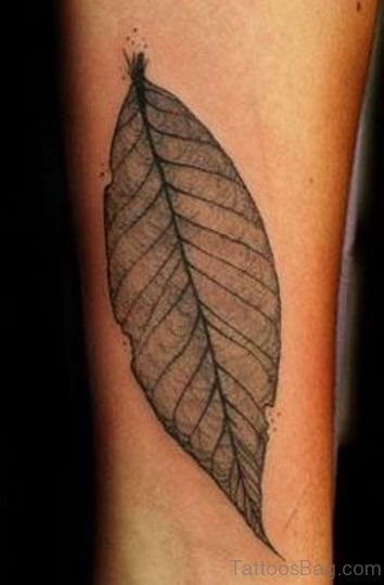 Leaf Tattoo on Arm