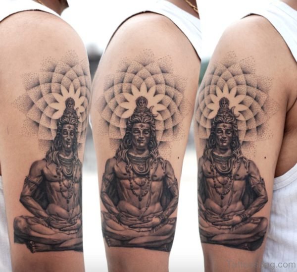 Lord Shiva with Dotwork Tattoo