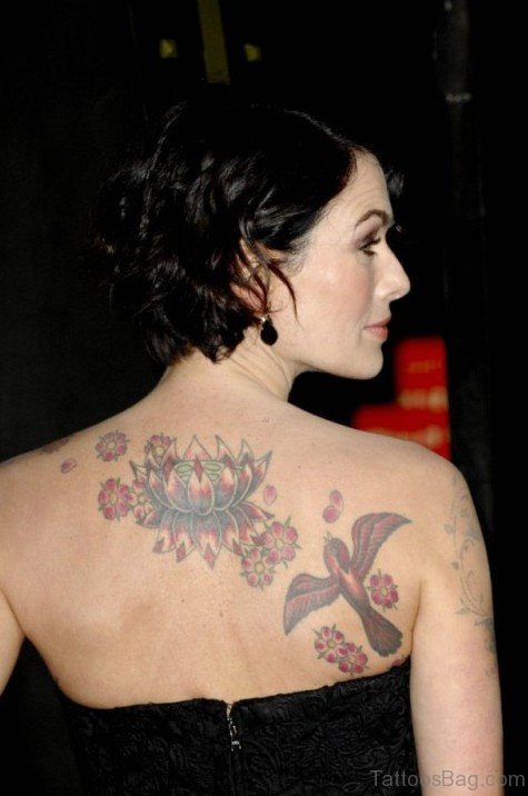 Lotus Tattoo On Back 