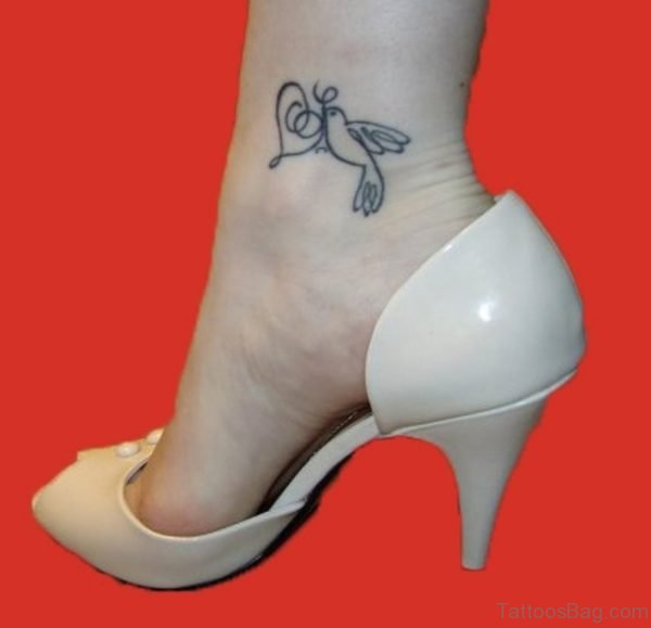 Love Bird Ankle Tattoo