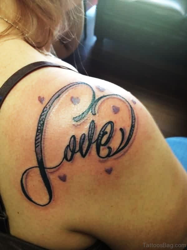 Love Tattoo On Shoulder 1