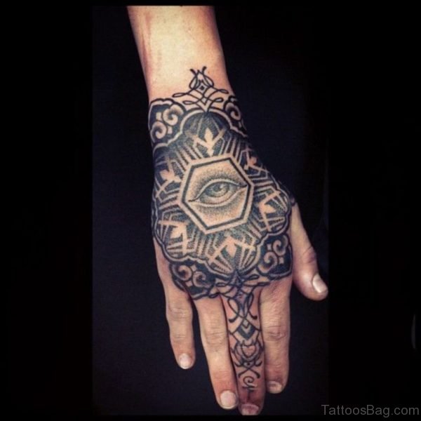 Lovely Black Mandala Tattoo