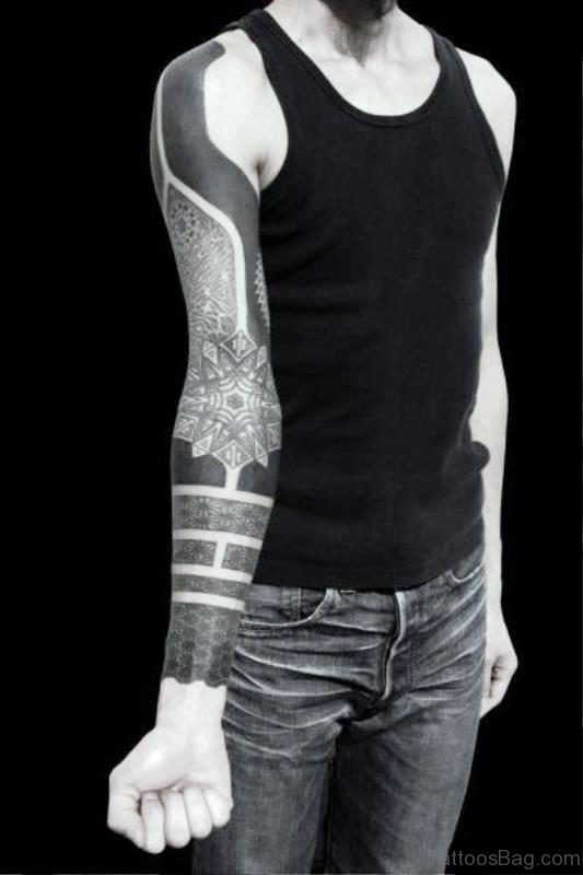 Lovely Black Tattoo On Arm
