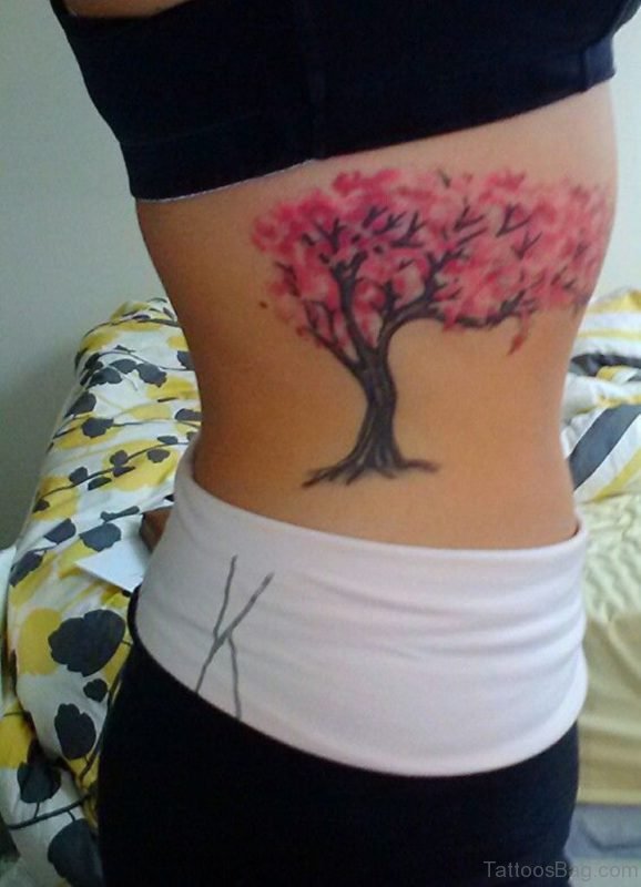 Lovely Cherry Blossom Tree Tattoo