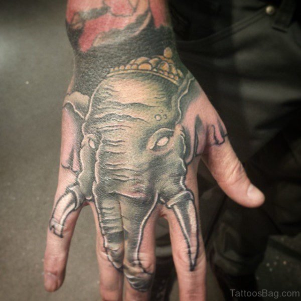 Lovely Elephant Tattoo Design 1