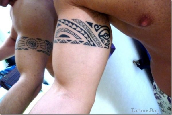 Luigi Polynesian Tattoo On Arm