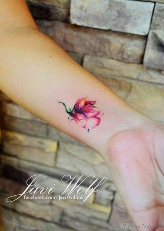 Magnolia Tattoo On Wrist 