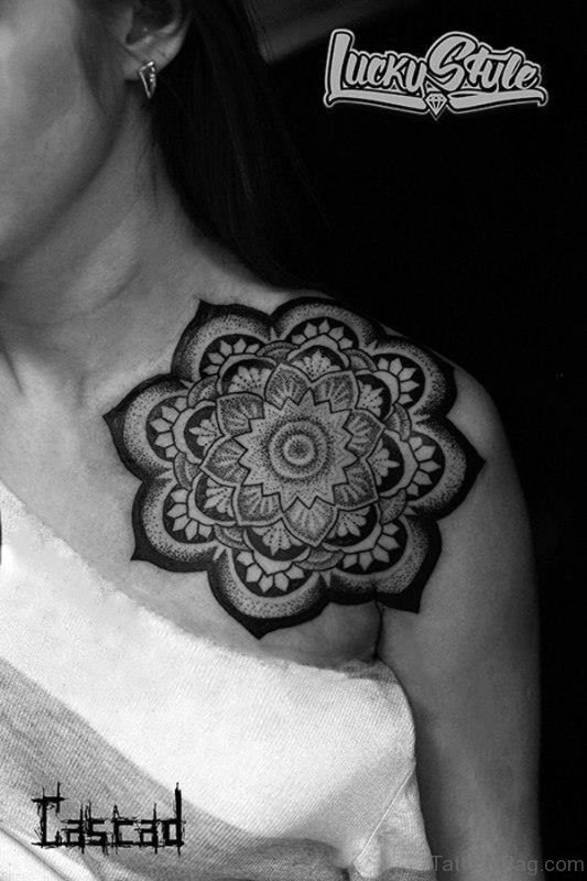 Mandala Shoulder Tattoo