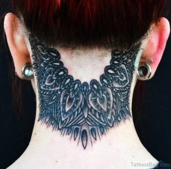 Mandala Tattoo Design On Nape