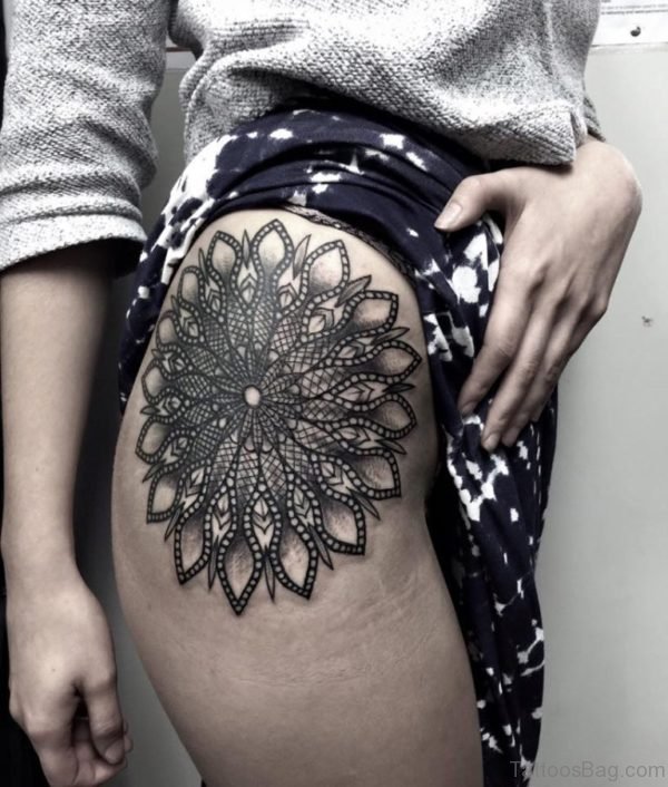 Mandala Tattoo Design On Waist
