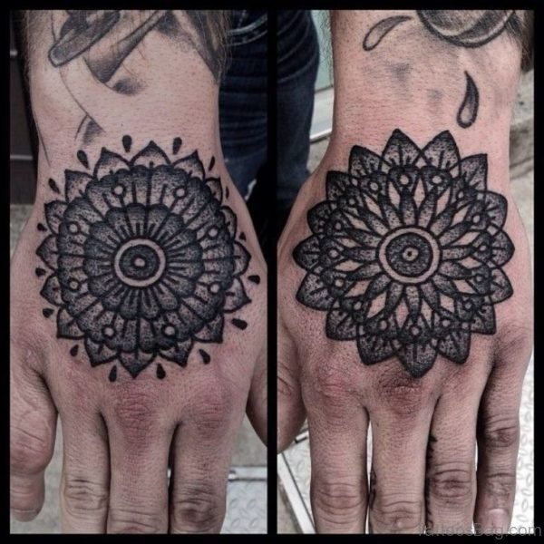 Mandala Tattoo On Both Hands