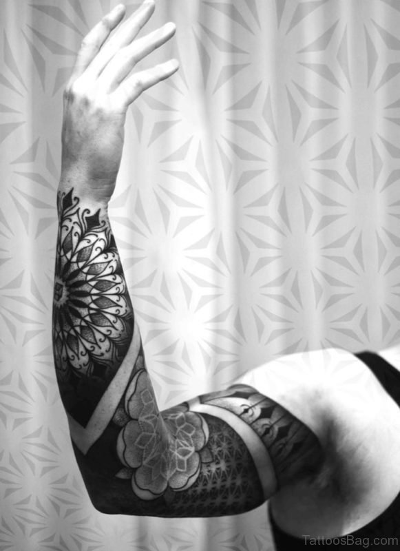 Mandala Tattoo On Full Sleeve 