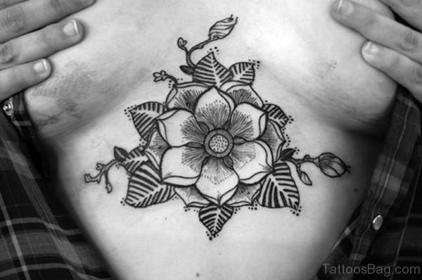 Mandala Tattoo On Stomach 