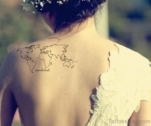 Map Tattoo On Back 