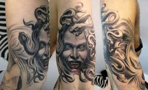 Marvelous Medusa Tattoo On Arm 
