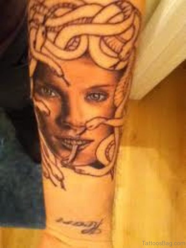 Medusa Head Tattoo Design On Arm 
