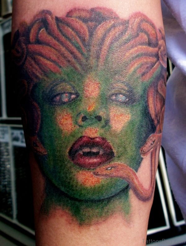 Medusa Tattoo On Arm
