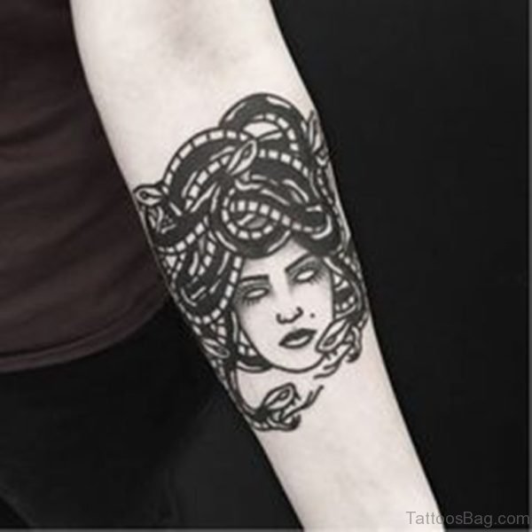 Medusa Tattoo On Arm 