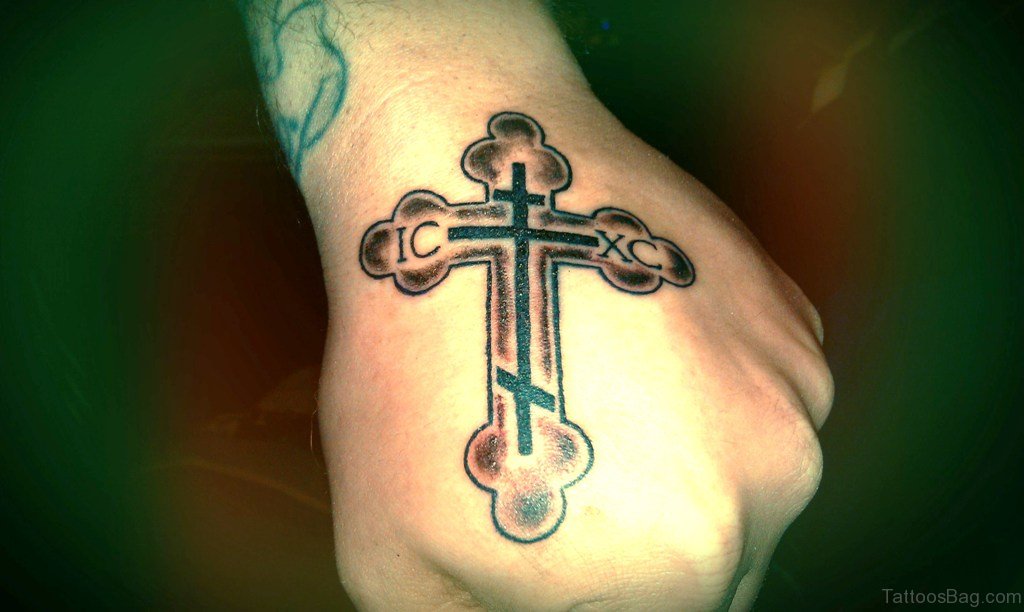 Cross Hand Tattoo