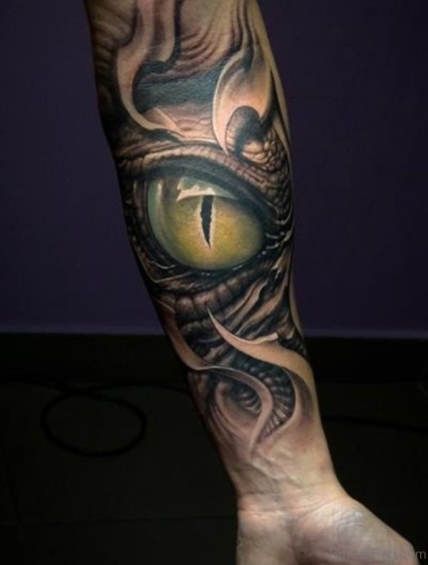 Mind Blowing Eye Tattoo On Arm