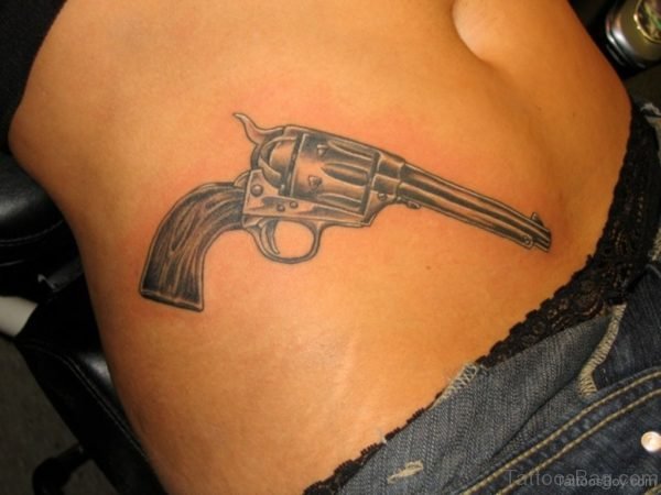 Mind Blowing Gun Tattoo 