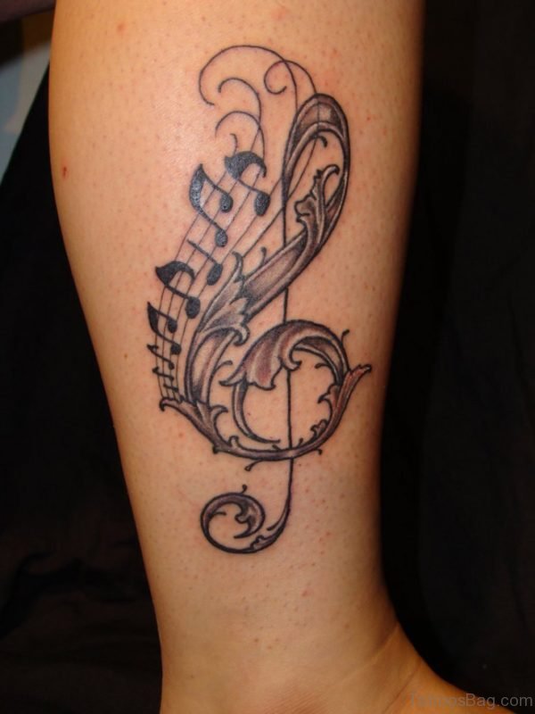 Musical Arm Tattoo Design