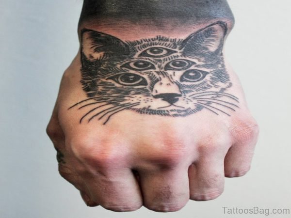 Nice Cat Tattoo Design