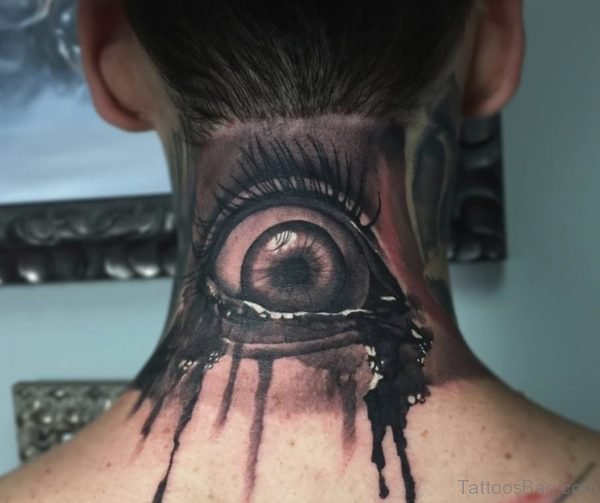 Nice Eye Tattoo On Nape