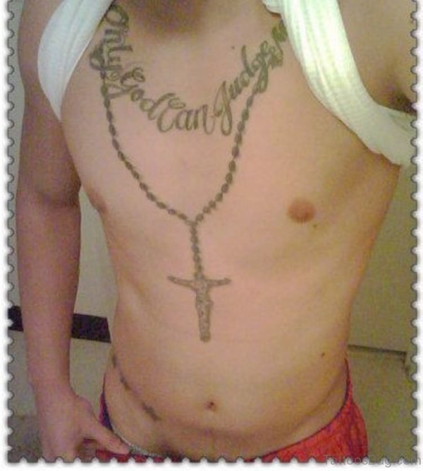 Nice Looking Rosary Tattoo