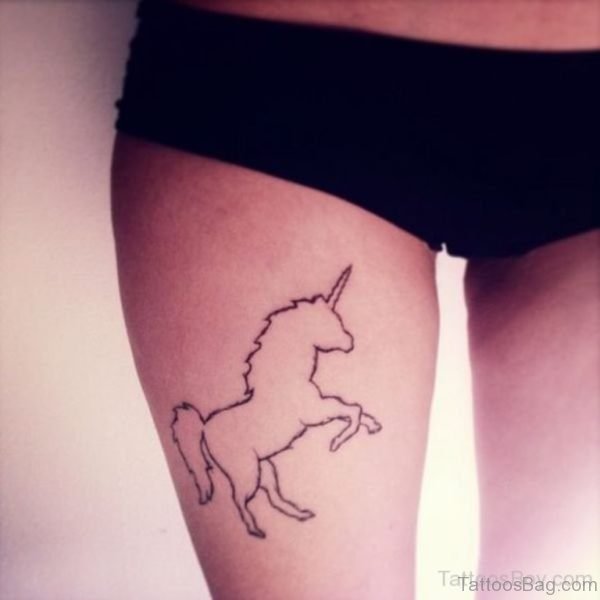 Nice Looking Unicorn Tattoo