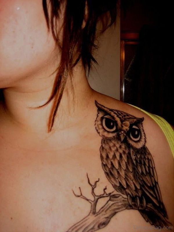 Nice Owl Tattoo Design
