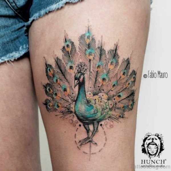 Nice Peacock Tattoo
