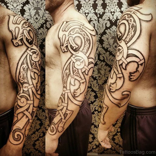 Nordic Dragon Tattoo