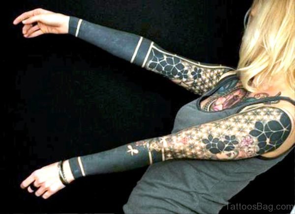 53 Superb All Black Tattoos On Arm