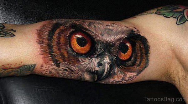 Owl Tattoo On Arm