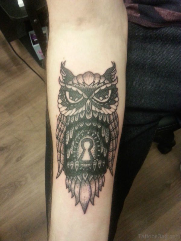 Owl Tattoo On Wrist