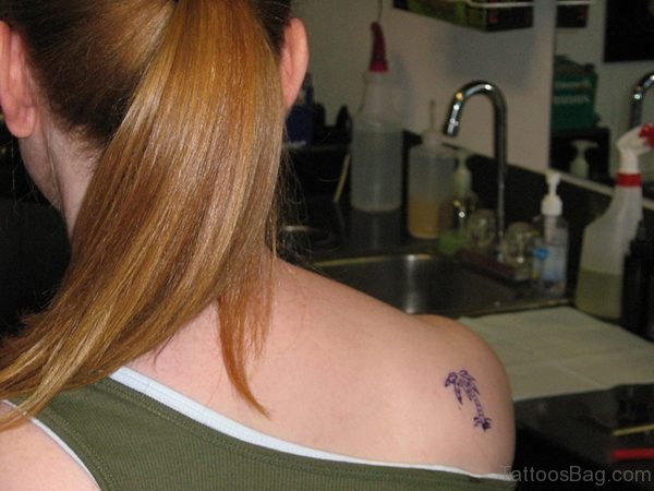 Palm Tattoo On Shoulder