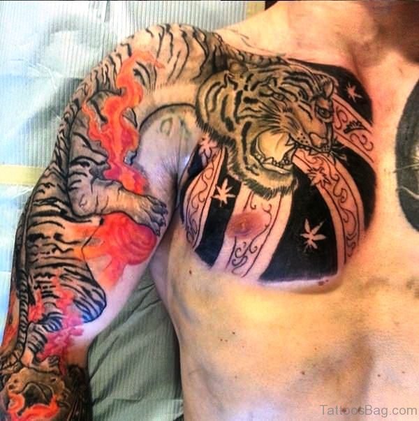 Panther Tattoo On Shoulder